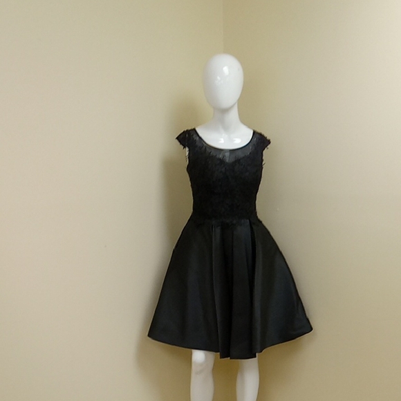 Elegant Black Lace Dress